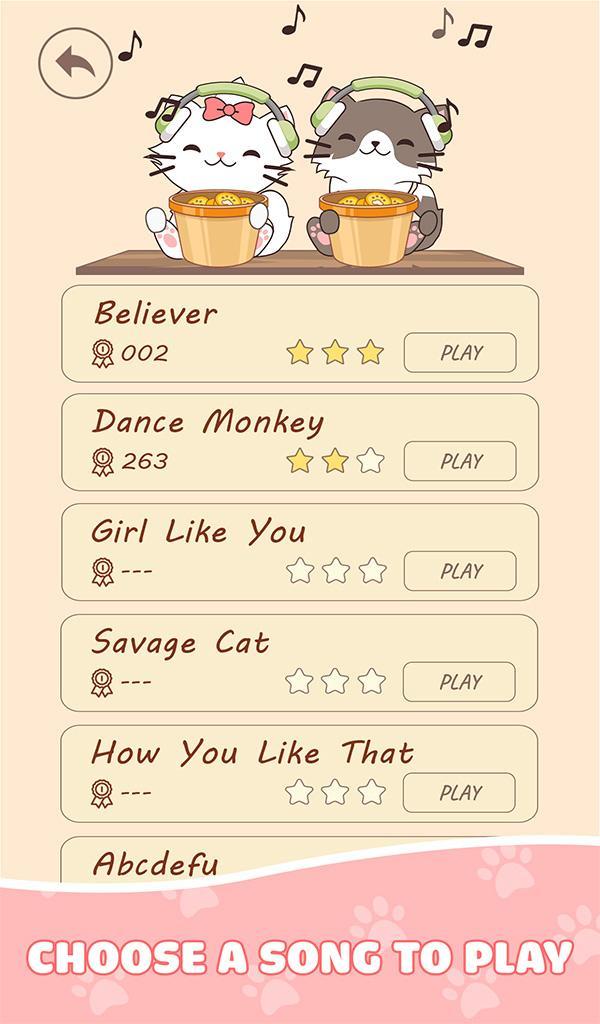 PopCat Duet: Kitty Music Game screenshot image 5_Popularmodapk.com