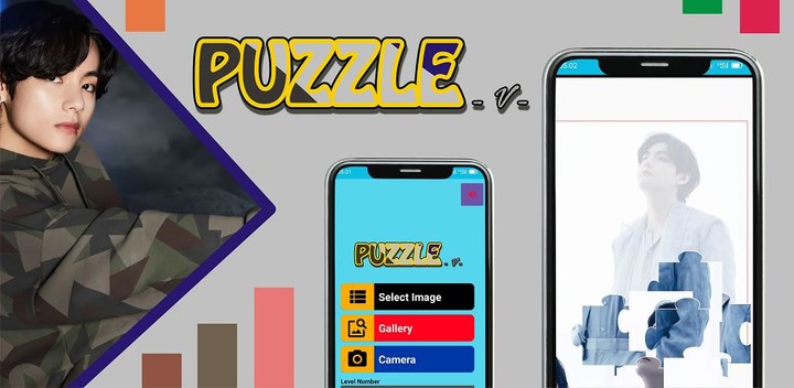 V Game Puzzle Kim Taehyung screenshot image 1_Popularmodapk.com