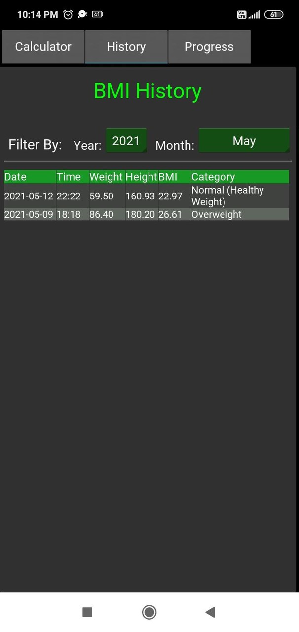 BMICalc BMI Calculator Tracker screenshot image 6_Popularmodapk.com