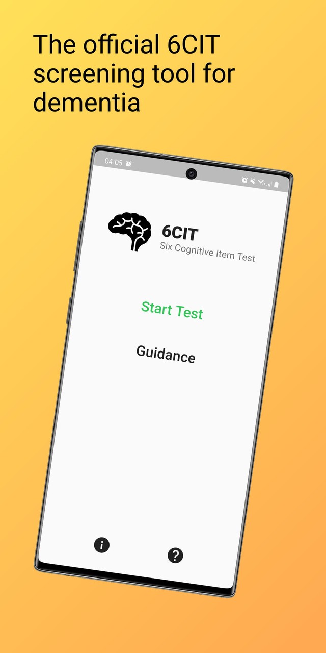 6CIT: Six Cognitive Item Test screenshot image 1_Popularmodapk.com