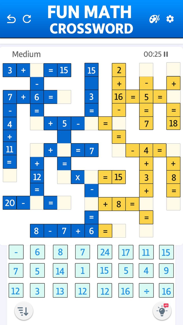 Math Puzzle Game: Crossmath screenshot image 2_Popularmodapk.com