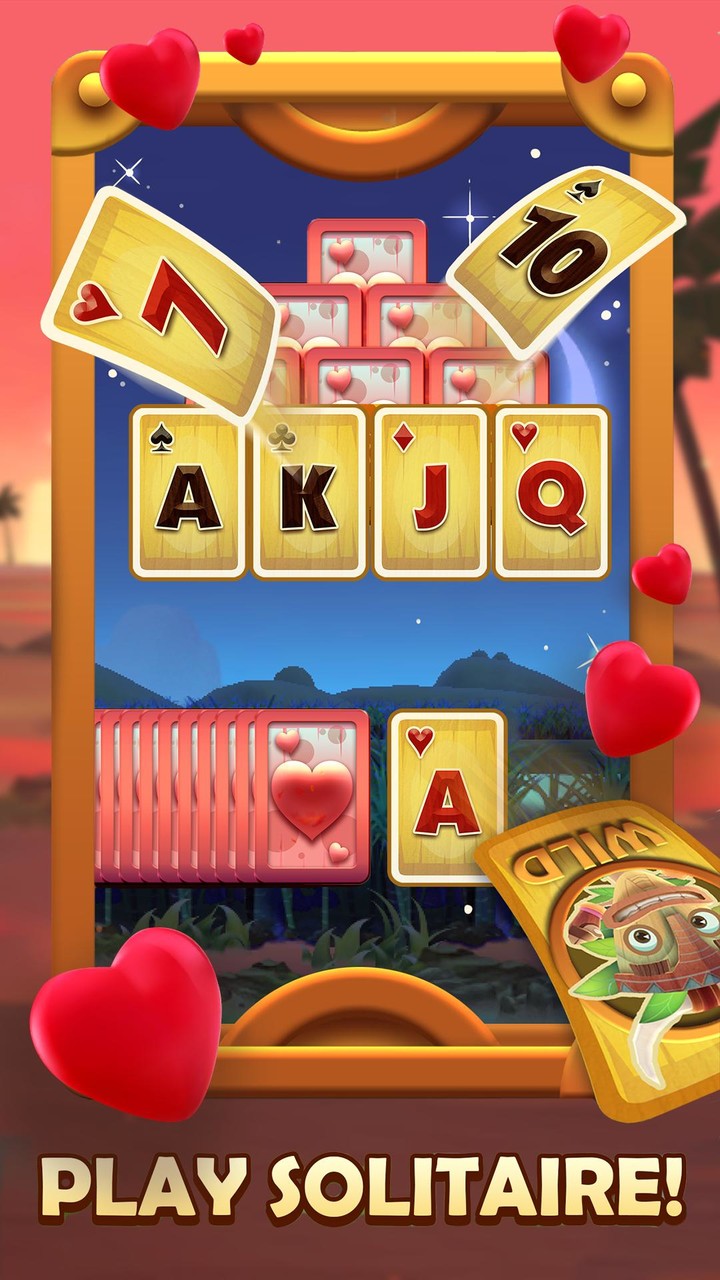 Tiki Solitaire TriPeaks screenshot image 1_Popularmodapk.com