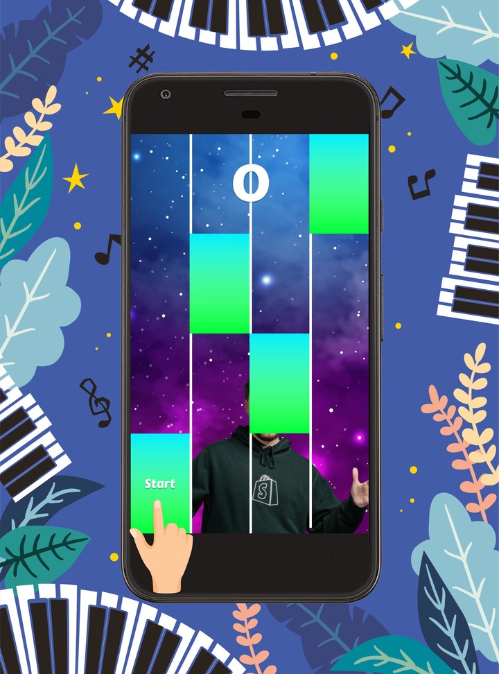 Mr Beast Piano Tiles Games screenshot image 3_Popularmodapk.com