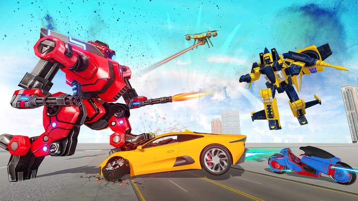 Robot Superhero Car Transform screenshot image 4_Popularmodapk.com