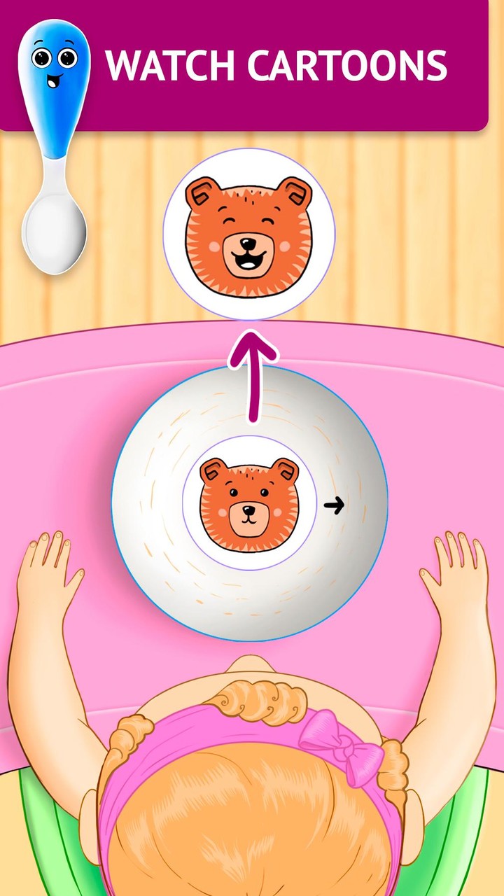 Baby Spoon: Feeding Game screenshot image 5_Popularmodapk.com