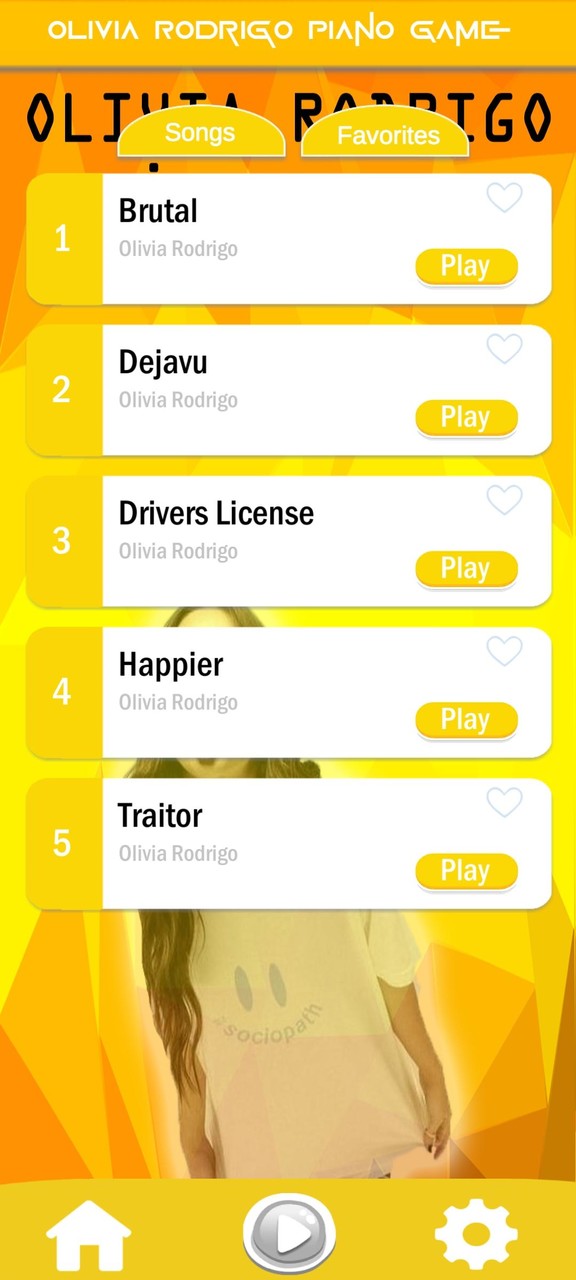 Olivia Rodrigo Piano Tiles screenshot image 3_Popularmodapk.com