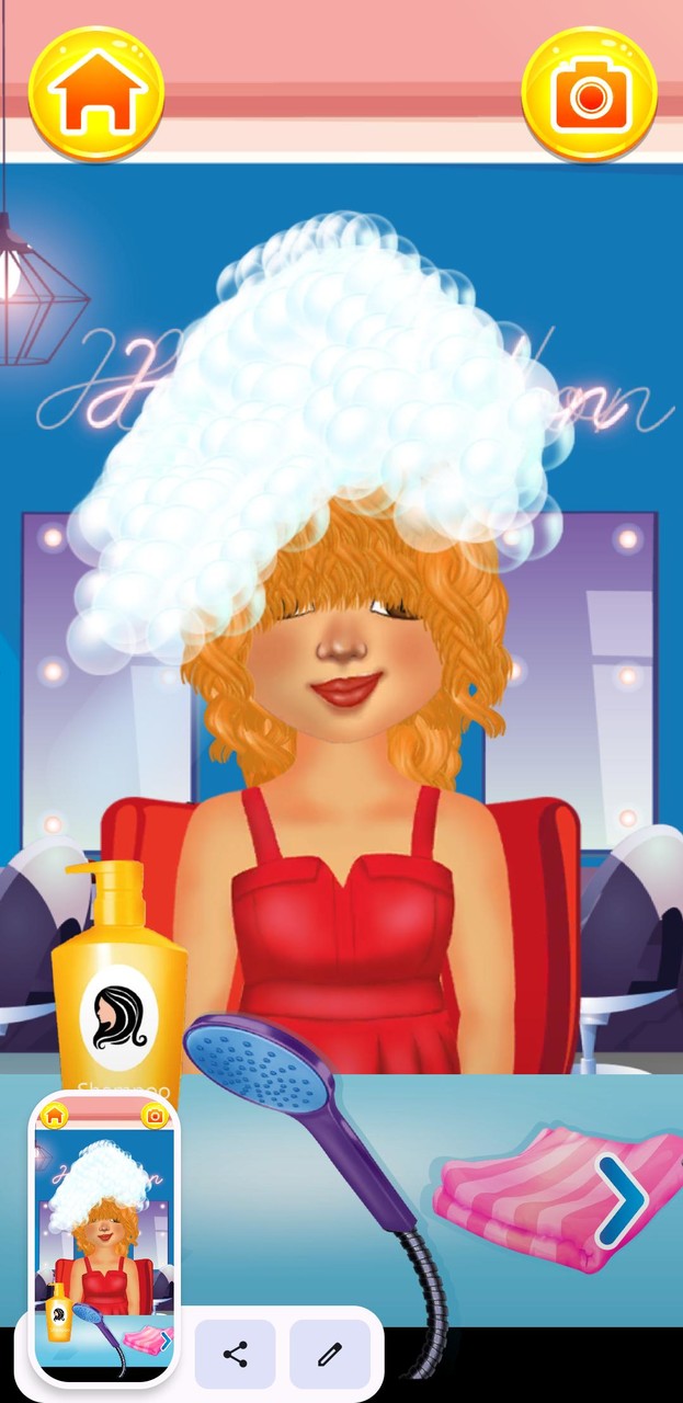 Hair salon game screenshot image 4_Popularmodapk.com