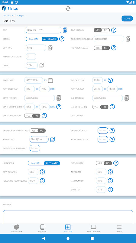 PilotLog screenshot image 3_Popularmodapk.com