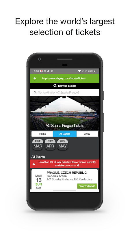 viagogo Tickets screenshot image 2_Popularmodapk.com