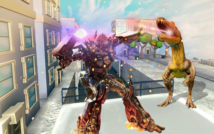 power Robot vs Dinosaur war 3D screenshot image 4_Popularmodapk.com