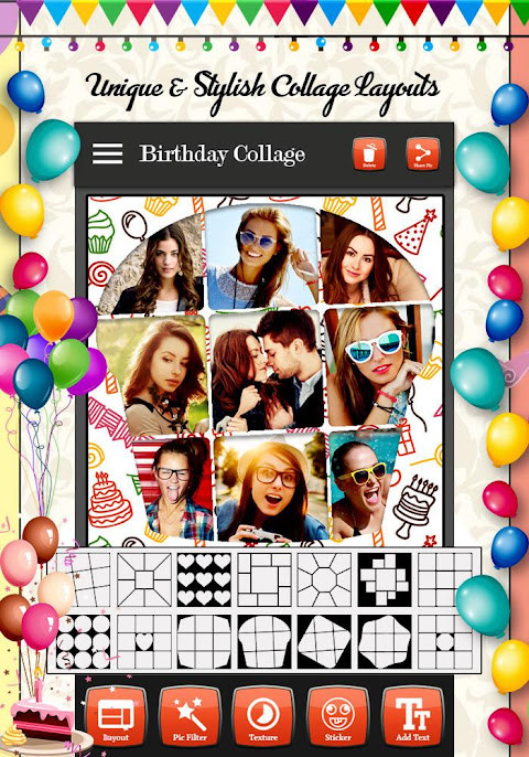 Birthday Photo Collage Maker screenshot image 3_Popularmodapk.com
