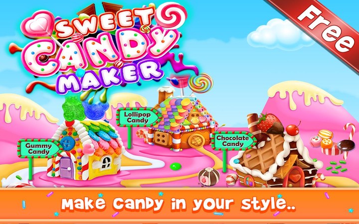 Sweet Candy Maker - Candy Game screenshot image 1_Popularmodapk.com