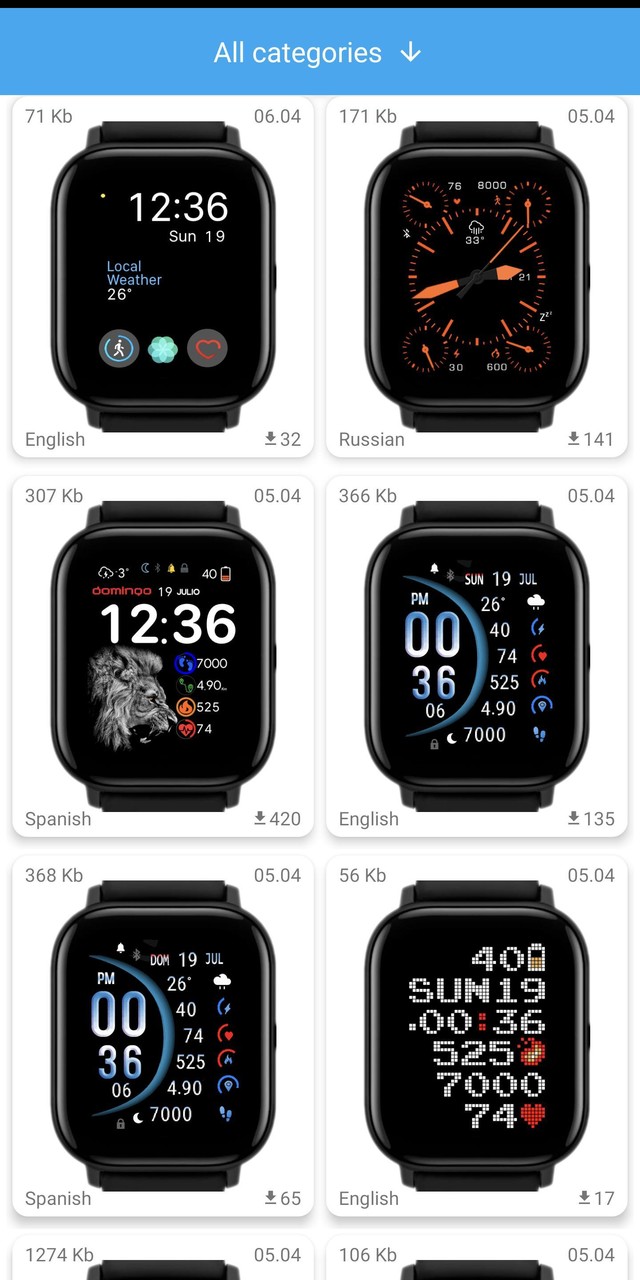 Amazfit GTS WatchFaces screenshot image 4_Popularmodapk.com