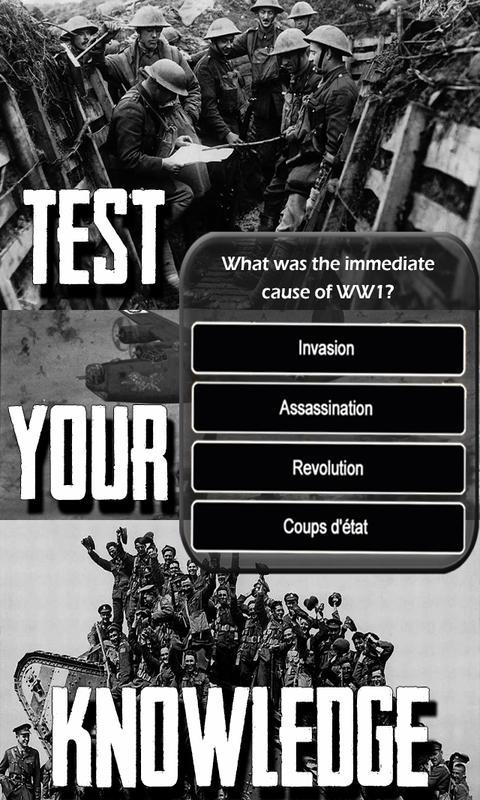 WW1 History Knowledge Quiz screenshot image 3_Popularmodapk.com