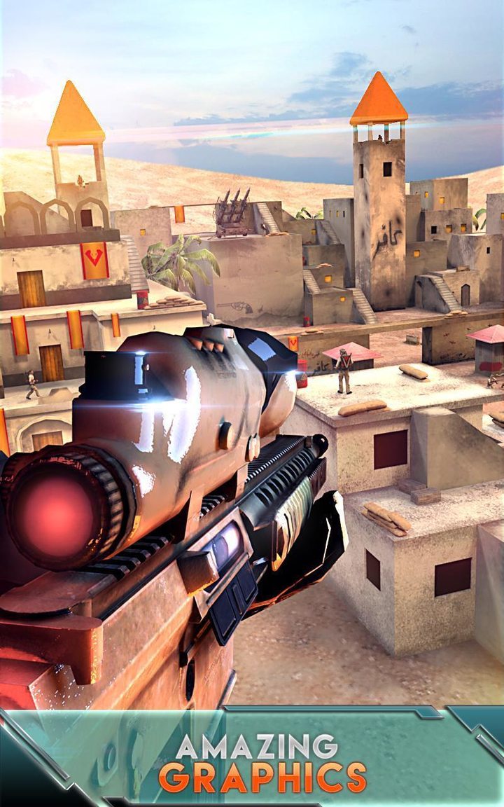 Real sniper shooting(Large gold coins) screenshot image 1_Popularmodapk.com
