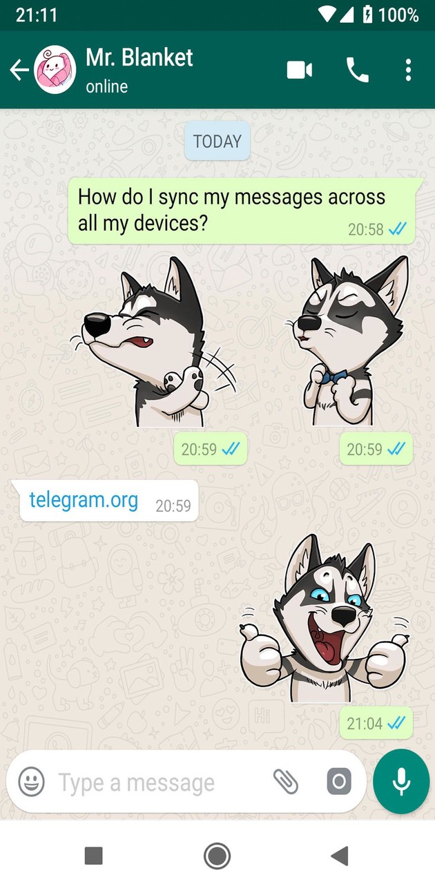 Cute Husky Stickers WAStickers screenshot image 4_Popularmodapk.com