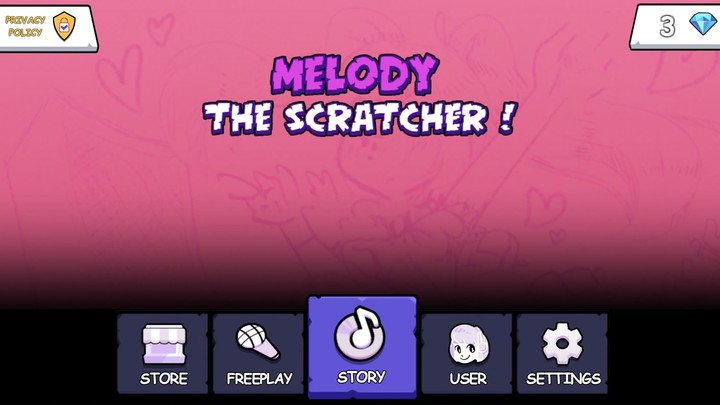 Melody The Scratcher: Game screenshot image 4_Popularmodapk.com