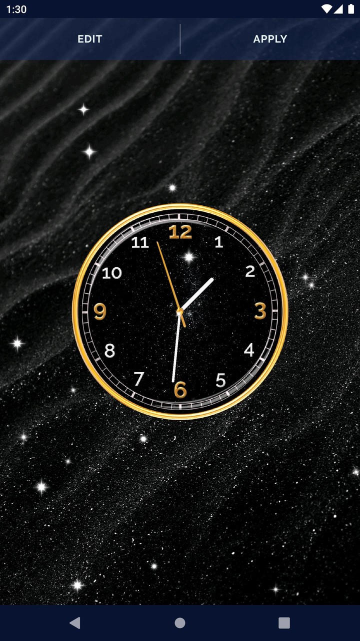 Black HD Clocks Live Wallpaper screenshot image 6_Popularmodapk.com