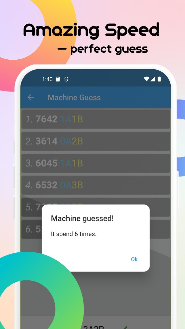 1A2B (a game like Mastermind) screenshot image 5_Popularmodapk.com