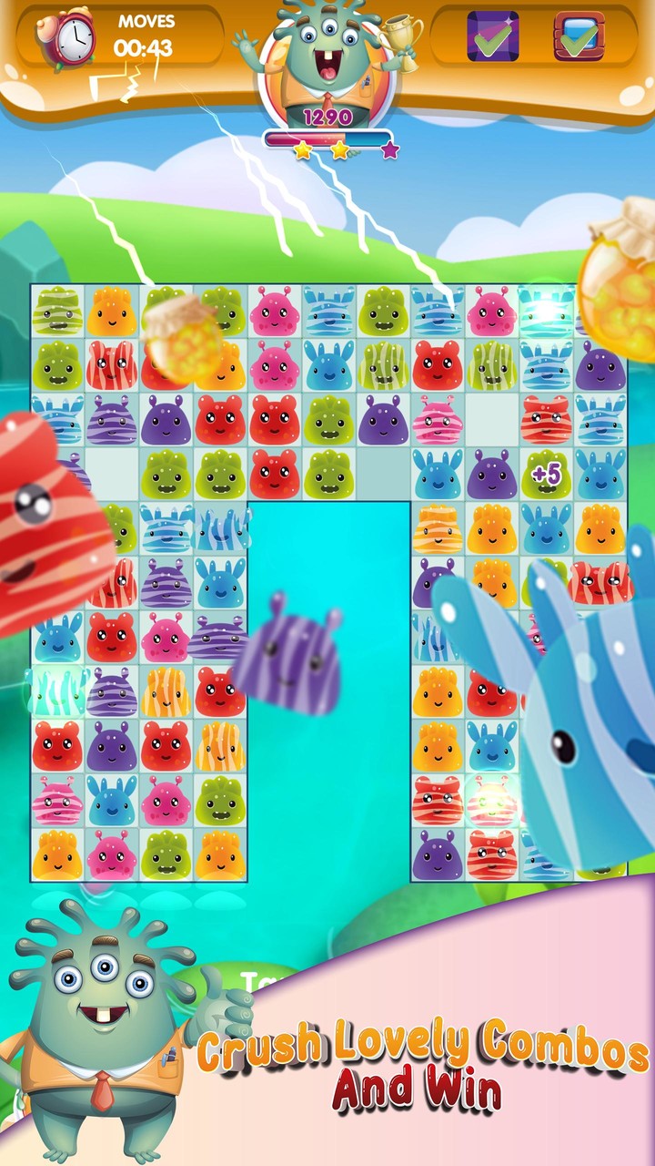 Monster Crush Mania screenshot image 5_Popularmodapk.com