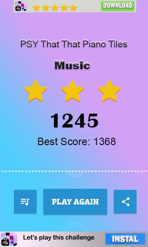 PSY That That Piano Tiles screenshot image 5_Popularmodapk.com