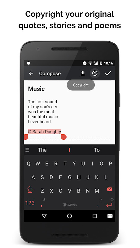 Miraquill: Write Quotes, Poems screenshot image 4_Popularmodapk.com