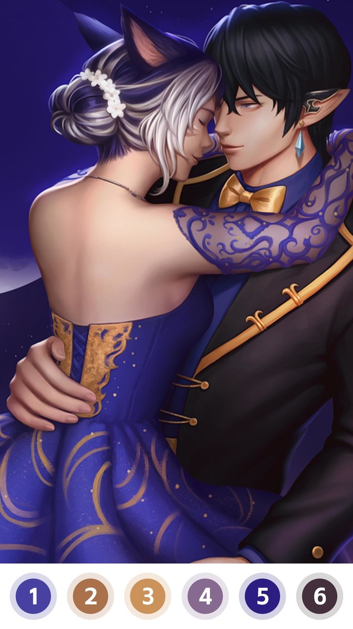 Kiss & Hug Paint by Number screenshot image 2_Popularmodapk.com