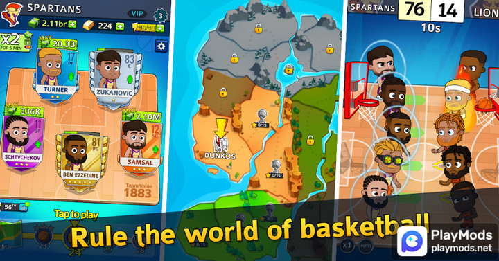Idle Five - Be a millionaire basketball tycoon(MOD) screenshot image 1_Popularmodapk.com