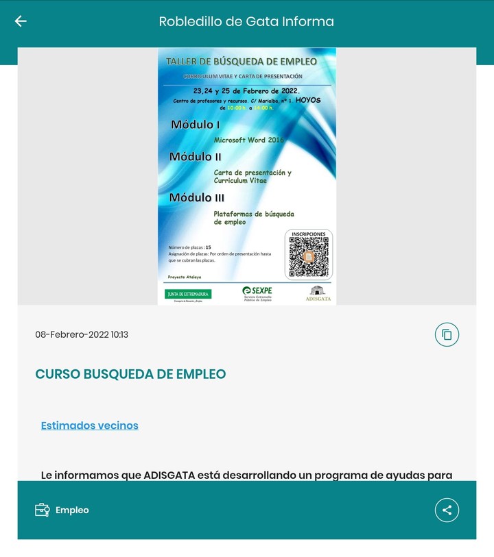 Robledillo de Gata Informa screenshot image 3_Popularmodapk.com