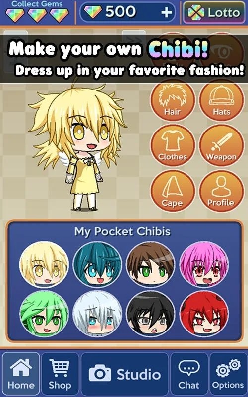 Pocket Chibi - Anime Dress Up(Unlimited Currency) screenshot image 1_Popularmodapk.com