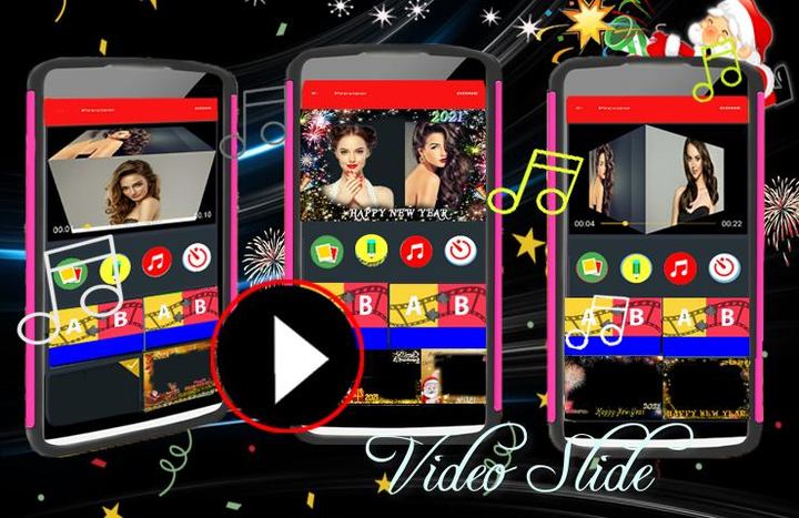 Happy New Year Photo Frames Video Maker With Song screenshot image 6_Popularmodapk.com