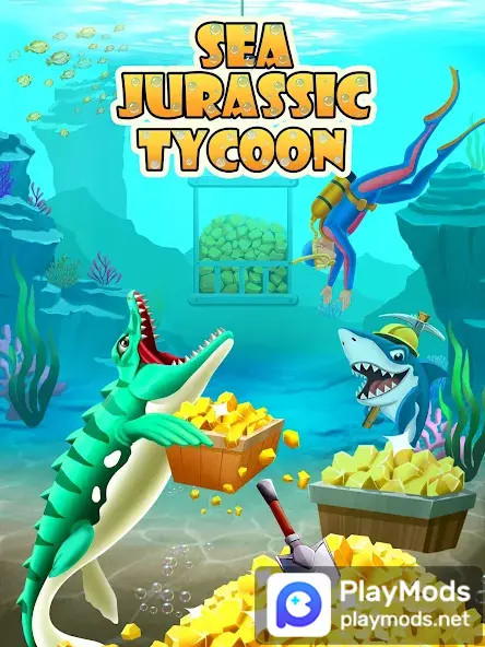 Sea Jurassic Tycoon<span>(No Ads)</span> screenshot image 1_Popularmodapk.com