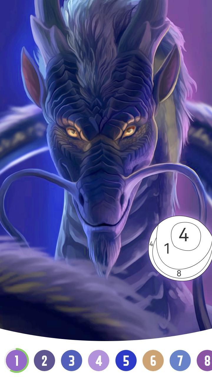Dragon Color by Number Game screenshot image 2_Popularmodapk.com