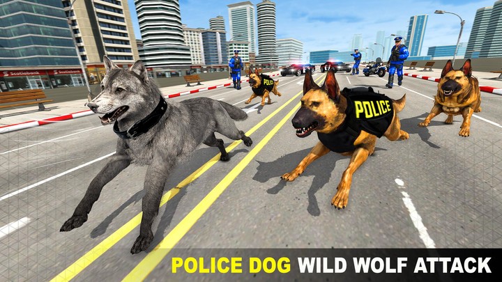 Police Dog VS Wild Wolf Attack screenshot image 2_Popularmodapk.com