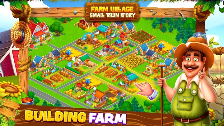 Happy Farm Town Small Village screenshot image 2_Popularmodapk.com