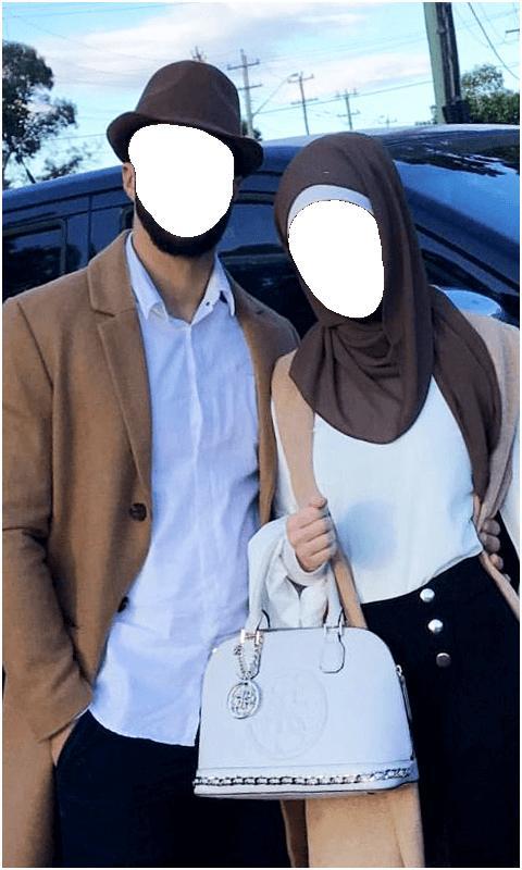 Hijab Muslim Couple Photo Suit screenshot image 1_Popularmodapk.com