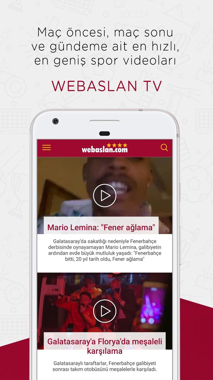Webaslan - Galatasaray haberleri & Canlı Skor screenshot image 6_Popularmodapk.com
