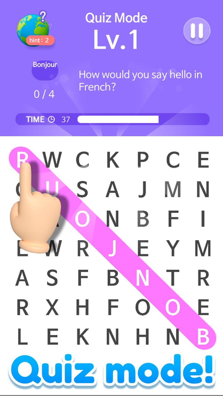 Word Search - Connect letters screenshot image 1_Popularmodapk.com
