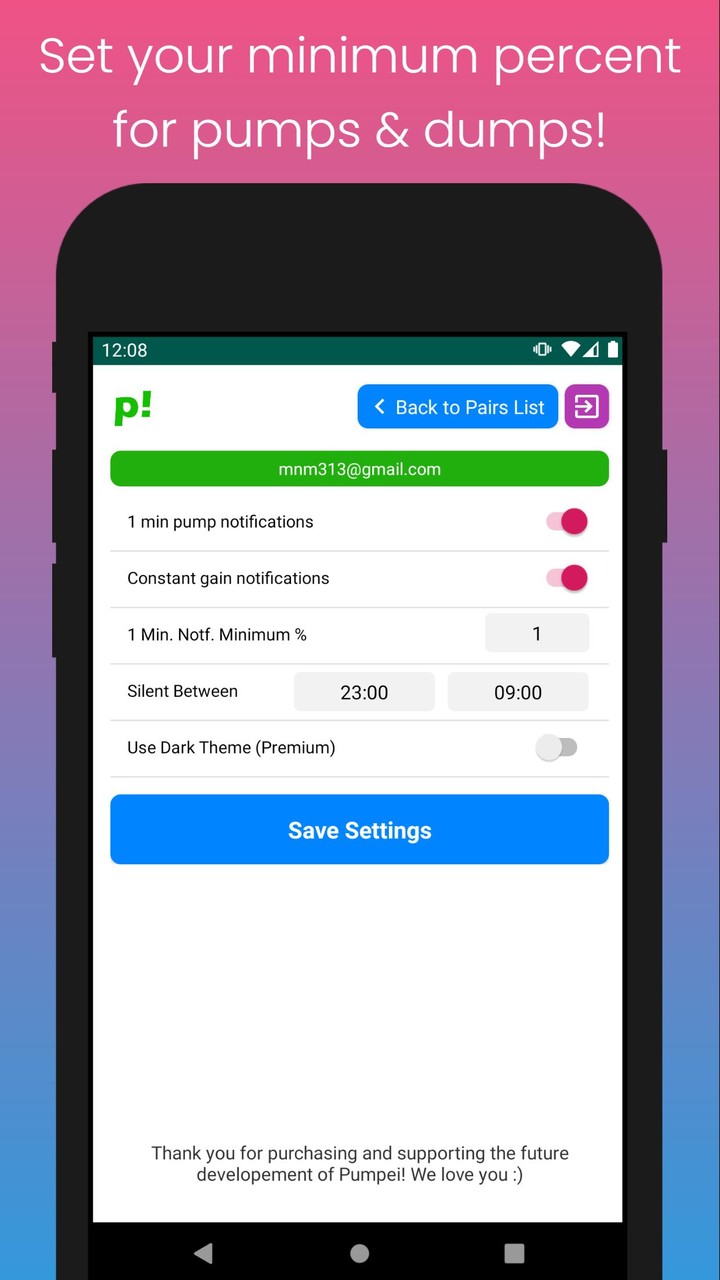 Pumpei! BTC Crypto Pump Finder screenshot image 6_Popularmodapk.com