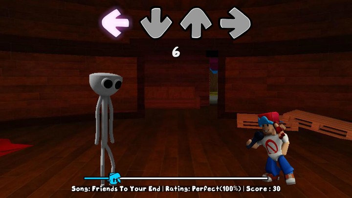 White Rainbow Friends FNF Mod screenshot image 1_Popularmodapk.com