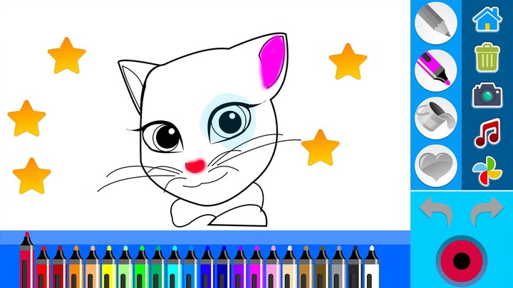 My Angela : Talking Coloring screenshot image 1_Popularmodapk.com