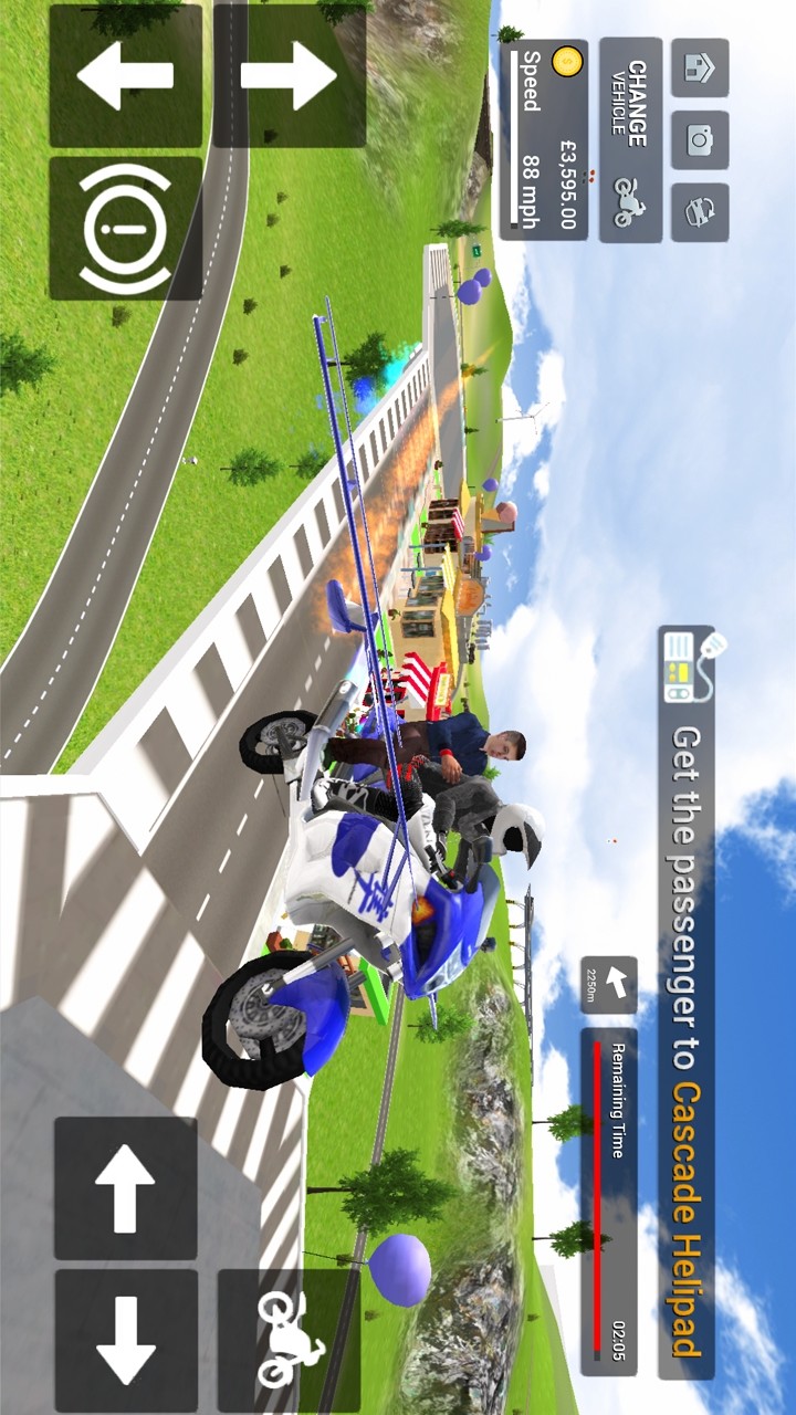Flying Motorbike Simulator(Large gold coins) screenshot image 11_Popularmodapk.com