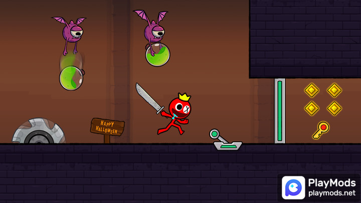 Red Stickman : Animation vs Stickman Fighting(Free skin use) screenshot image 4_Popularmodapk.com