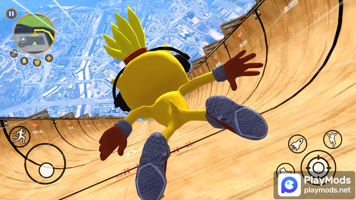 Super Hedgehog Rope Hero<span>(No Ads)</span> screenshot image 3_Popularmodapk.com