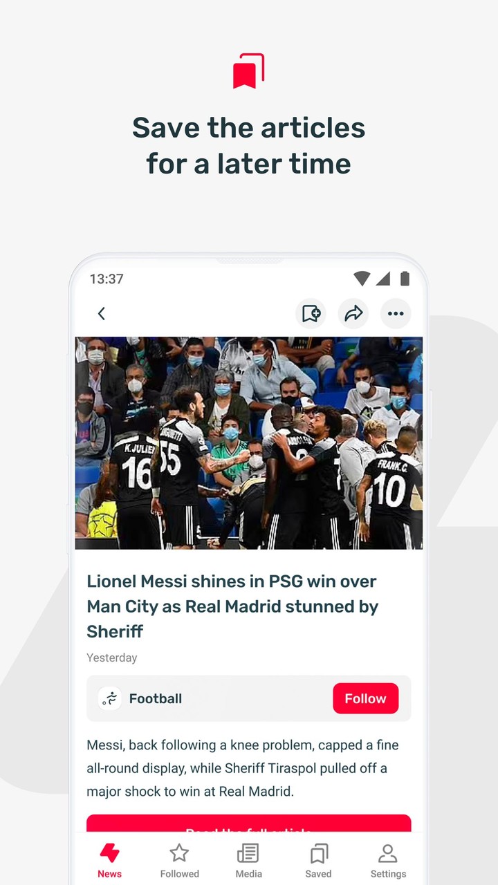 FlashSport - sports news screenshot image 5_Popularmodapk.com