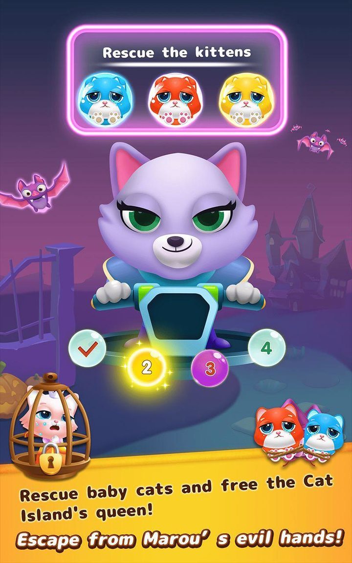 Bubble Shooter: Cat Island screenshot image 5_Popularmodapk.com
