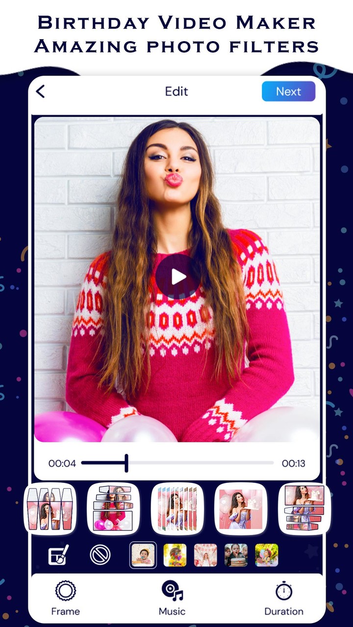 Birthday Video Maker With Song screenshot image 9_Popularmodapk.com