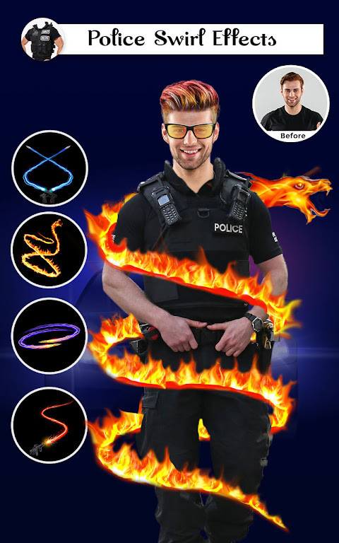 Policer - Men Women Police photo suit Editor Set screenshot image 5_Popularmodapk.com