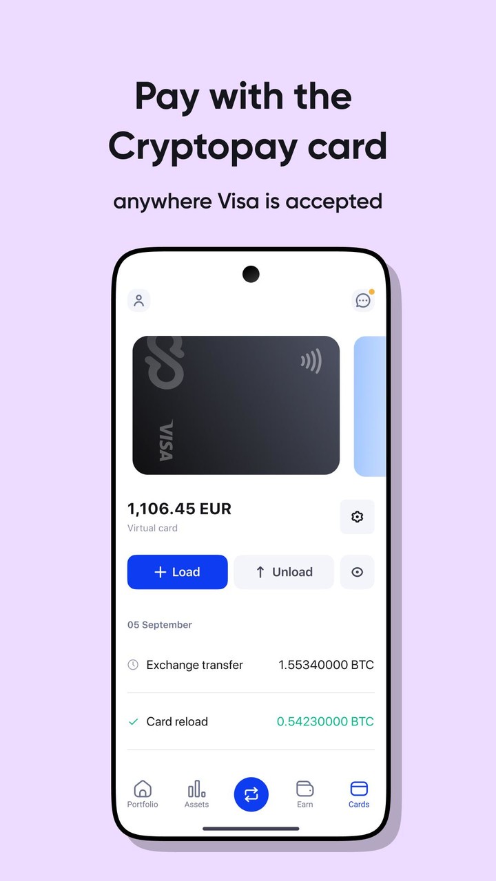 Cryptopay:Bitcoin wallet&card screenshot image 8_Popularmodapk.com