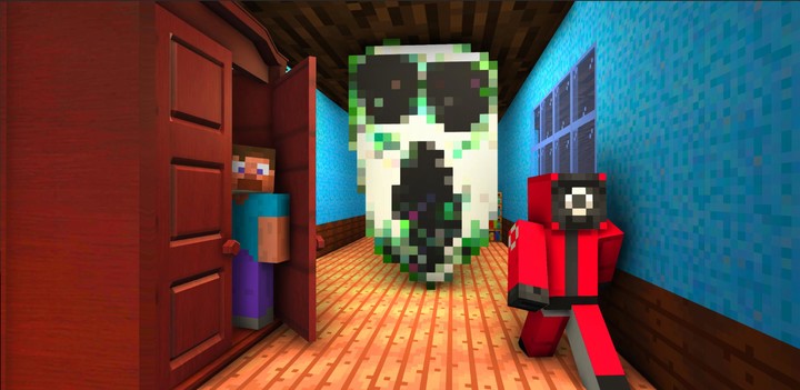 Craft Doors: Horror Escape Run screenshot image 3_Popularmodapk.com